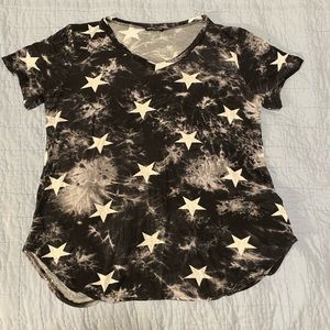 2XL tie-dye stars tee